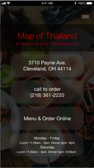 Map Of Thailand App Design